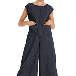 Madewell windowpane jumpsuit nwt xs